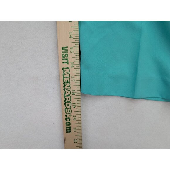 Alfred Dunner Women's Capri Pants Size 16P Green Elastic Waist Pull-On FLAWS - Picture 12 of 15